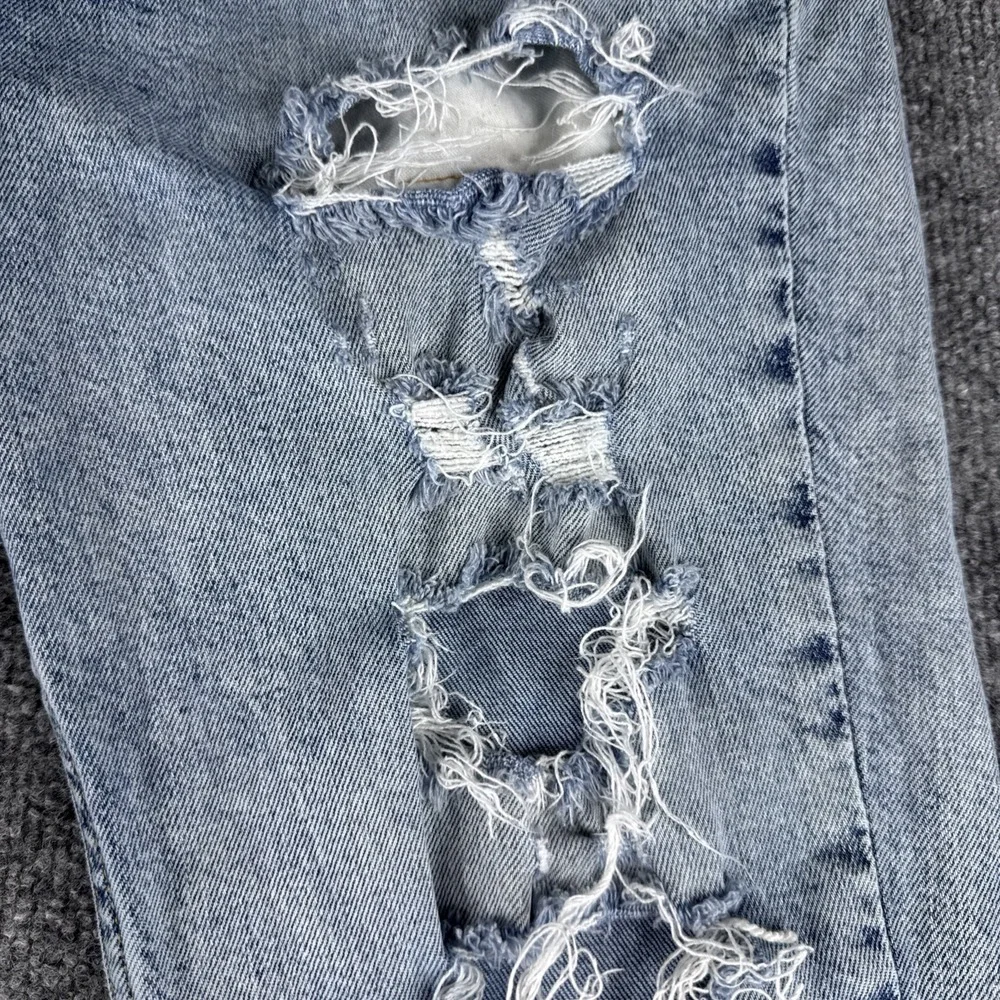 Levis 511 Jeans Mens Medium Wash Blue Slim Thrashed 32x32 Stretch Distressed